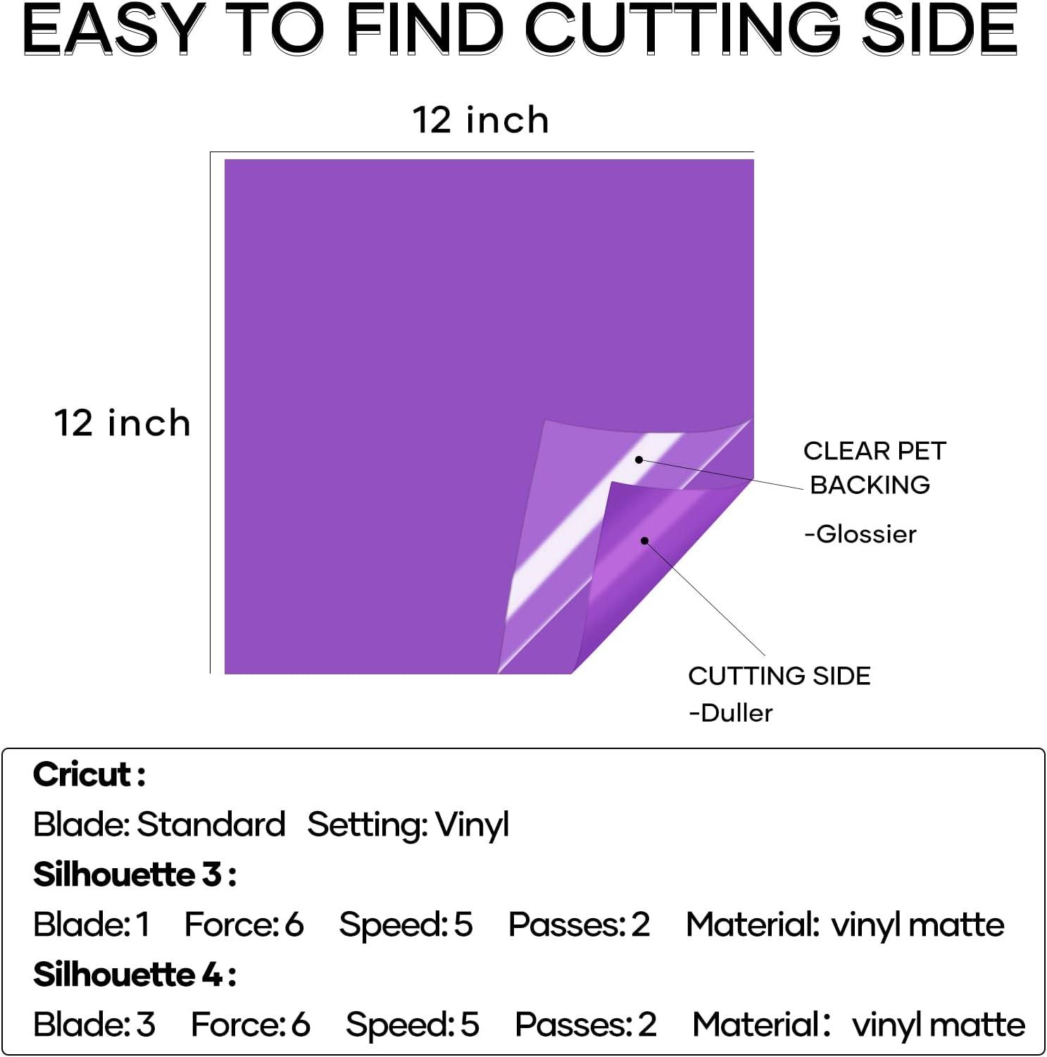 imageHTVRONT Permanent Vinyl for Cutting Machine  80 Pack Permanent Adhesive Vinyl Sheets 45 Assorted Colors Permanent Bundle Silhouette Cameo Cutters Signs Scrapbooking CraftMulticolored2