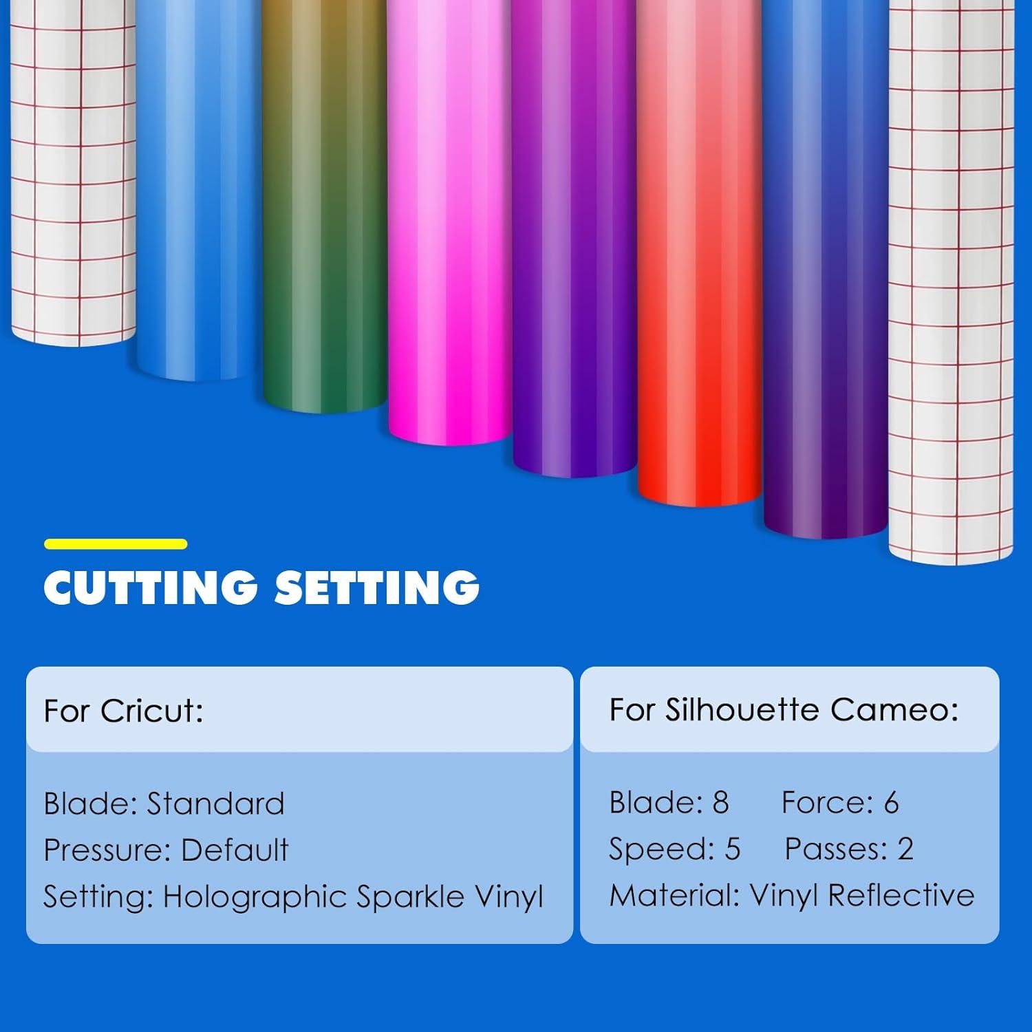 imageHTVRONT Permanent Vinyl for Cutting Machine  80 Pack Permanent Adhesive Vinyl Sheets 45 Assorted Colors Permanent Bundle Silhouette Cameo Cutters Signs Scrapbooking CraftMulticoloredcold Color Changing Vinyl 1