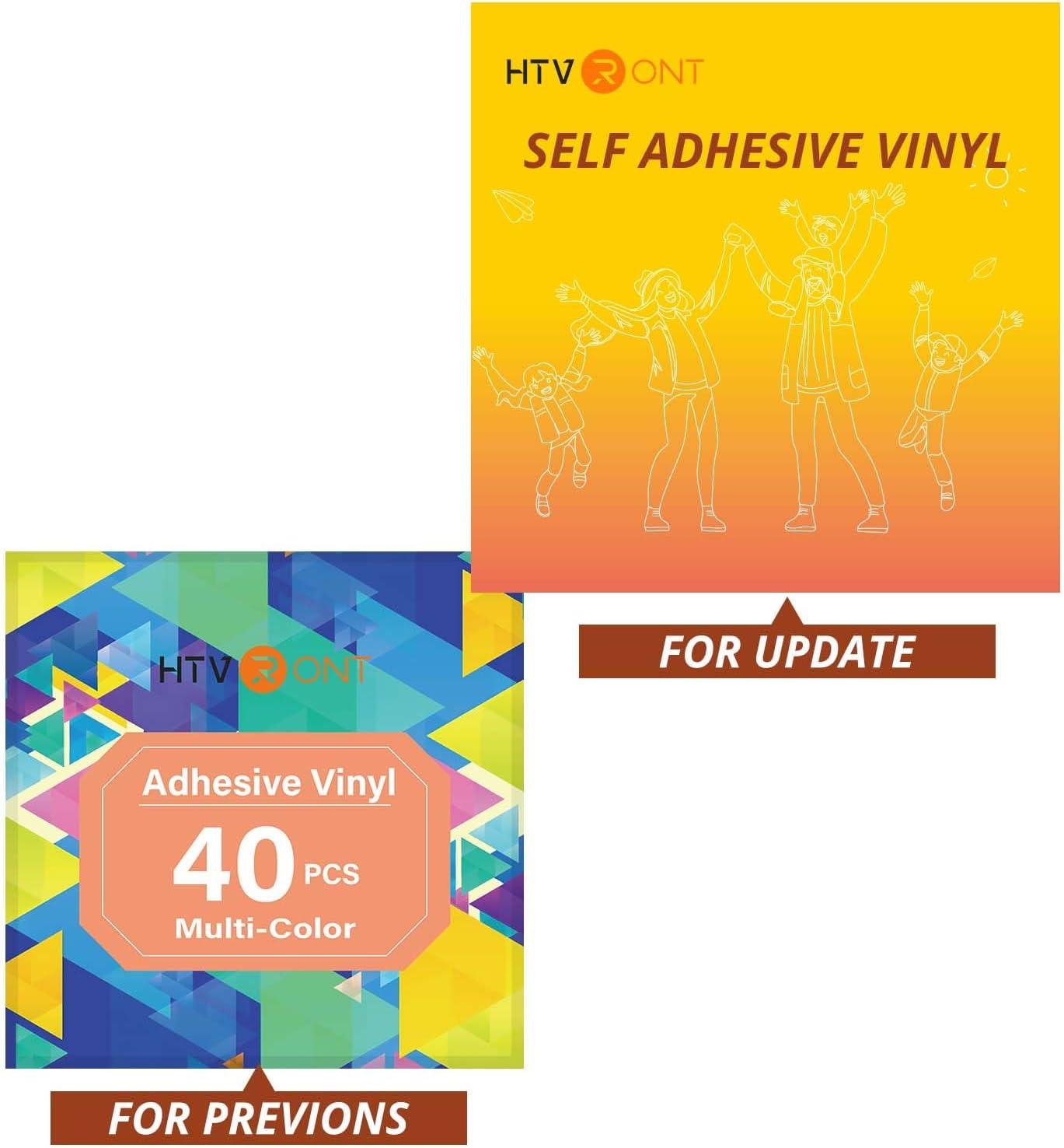 imageHTVRONT Permanent Vinyl for Cutting Machine  80 Pack Permanent Adhesive Vinyl Sheets 45 Assorted Colors Permanent Bundle Silhouette Cameo Cutters Signs Scrapbooking CraftMulticolored2