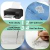 image8quotx12quotSticky 16 PCS Stick and Stitch Embroidery Paper Wash Away Printable Water Soluble Embroidery Paper Printable Embroidery Transfer Paper for Hand ampamp Machine Embroidery