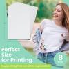 image8quotx12quotSticky 8 PCS Water Soluble Embroidery Stabilizer Printable Dissolving Paper Medium Weight for Print Or Draw Patterns Printable Embroidery Transfer Paper Best for Hand ampamp Machine Embroidery