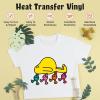 imageHTVRONT 12quot x 15FT White HTV Heat Transfer Vinyl for Shirts ampamp 12quot x 15FT Red HTV Heat Transfer Vinyl  Easy to Cut ampamp Weed for Heat Vinyl Design