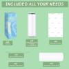 imageHTVRONT 20 Pack Sublimation Tumblers  20 OZ Stainless Steel Tumblers with Paper Straw and Box20 pack