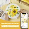 imageHTVRONT 3D Embroidery Kit for Beginners Sunflower Embroidery Kits with StepbyStep Video Tutorials 3D Art Finished with 5 Stitches Beginner Embroidery Kit for Adults for Denim Jackets Home DecorSunflower Patterns