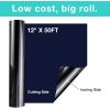 imageHTVRONT 3D Puff Vinyl Heat Transfer  12quot x 10FT Black Puffy Vinyl HTV Roll Compatible with Cricut ampamp CameoBlack