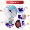 imageHTVRONT 3D Puff Vinyl Heat Transfer  12quot x 10FT Black Puffy Vinyl HTV Roll Compatible with Cricut ampamp CameoBlue