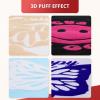imageHTVRONT 3D Puff Vinyl Heat Transfer  12quot x 10FT Black Puffy Vinyl HTV Roll Compatible with Cricut ampamp CameoBlue
