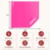imageHTVRONT 3D Puff Vinyl Heat Transfer  12quot x 10FT Black Puffy Vinyl HTV Roll Compatible with Cricut ampamp CameoHot Pink