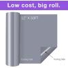 imageHTVRONT 3D Puff Vinyl Heat Transfer  12quot x 10FT Black Puffy Vinyl HTV Roll Compatible with Cricut ampamp CameoSilver