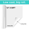imageHTVRONT 3D Puff Vinyl Heat Transfer  12quot x 10FT Black Puffy Vinyl HTV Roll Compatible with Cricut ampamp CameoWhite