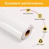 imageHTVRONT 3D Puff Vinyl Heat Transfer  12quot x 10FT Black Puffy Vinyl HTV Roll Compatible with Cricut ampamp CameoWhite