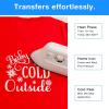 imageHTVRONT 3D Puff Vinyl Heat Transfer  12quot x 10FT Black Puffy Vinyl HTV Roll Compatible with Cricut ampamp CameoWhite