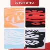 imageHTVRONT 3D Puff Vinyl Heat Transfer  12quot x 10FT Black Puffy Vinyl HTV Roll Compatible with Cricut ampamp CameoWhite