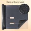 imageHTVRONT Black Glitter HTV Vinyl 10 x 5ft Black Glitter Iron On Vinyl for All Cutting Machine Glitter Heat Transfer Vinyl Roll for T Shirts  Easy to Cut ampamp Weed for Heat Vinyl DesignRainbow White