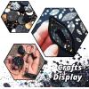 imageHTVRONT Black Glitter for Crafts  100g Chunky Glitter for Resin 353oz Holographic Glitter for Nail Tumbler Cosmetic Festival100g Black