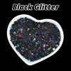 imageHTVRONT Black Glitter for Crafts  100g Chunky Glitter for Resin 353oz Holographic Glitter for Nail Tumbler Cosmetic Festival100g Black