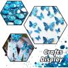 imageHTVRONT Black Glitter for Crafts  100g Chunky Glitter for Resin 353oz Holographic Glitter for Nail Tumbler Cosmetic Festival100g Blue