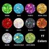 imageHTVRONT Black Glitter for Crafts  100g Chunky Glitter for Resin 353oz Holographic Glitter for Nail Tumbler Cosmetic Festival100g Gold