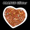 imageHTVRONT Black Glitter for Crafts  100g Chunky Glitter for Resin 353oz Holographic Glitter for Nail Tumbler Cosmetic Festival100g Orange