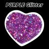 imageHTVRONT Black Glitter for Crafts  100g Chunky Glitter for Resin 353oz Holographic Glitter for Nail Tumbler Cosmetic Festival100g Purple