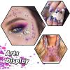 imageHTVRONT Black Glitter for Crafts  100g Chunky Glitter for Resin 353oz Holographic Glitter for Nail Tumbler Cosmetic Festival100g Purple