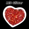 imageHTVRONT Black Glitter for Crafts  100g Chunky Glitter for Resin 353oz Holographic Glitter for Nail Tumbler Cosmetic Festival100g Red