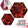 imageHTVRONT Black Glitter for Crafts  100g Chunky Glitter for Resin 353oz Holographic Glitter for Nail Tumbler Cosmetic Festival100g Red
