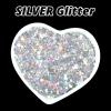 imageHTVRONT Black Glitter for Crafts  100g Chunky Glitter for Resin 353oz Holographic Glitter for Nail Tumbler Cosmetic Festival100g Silver