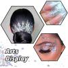 imageHTVRONT Black Glitter for Crafts  100g Chunky Glitter for Resin 353oz Holographic Glitter for Nail Tumbler Cosmetic Festival100g Silver