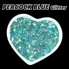 imageHTVRONT Black Glitter for Crafts  100g Chunky Glitter for Resin 353oz Holographic Glitter for Nail Tumbler Cosmetic Festival100g Turquoise Blue