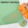imageHTVRONT Black HTV Heat Transfer Vinyl Rolls  12quot x 20ft Black Iron on Vinyl for Shirts Iron on for All Cutting Machines  Easy to Cut ampamp Weed for Craft Heat Vinyl DesignCOrange