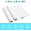 imageHTVRONT Black HTV Heat Transfer Vinyl Rolls  12quot x 20ft Black Iron on Vinyl for Shirts Iron on for All Cutting Machines  Easy to Cut ampamp Weed for Craft Heat Vinyl DesignCWhite  White