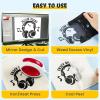 imageHTVRONT Black HTV Heat Transfer Vinyl Rolls  12quot x 20ft Black Iron on Vinyl for Shirts Iron on for All Cutting Machines  Easy to Cut ampamp Weed for Craft Heat Vinyl DesignCBlack