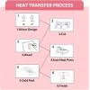 imageHTVRONT Black HTV Heat Transfer Vinyl Rolls  12quot x 20ft Black Iron on Vinyl for Shirts Iron on for All Cutting Machines  Easy to Cut ampamp Weed for Craft Heat Vinyl DesignGlitterRose Red