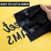 imageHTVRONT Black HTV Heat Transfer Vinyl Rolls  12quot x 20ft Black Iron on Vinyl for Shirts Iron on for All Cutting Machines  Easy to Cut ampamp Weed for Craft Heat Vinyl DesignPBlack  White