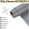 imageHTVRONT Black HTV Heat Transfer Vinyl Rolls  12quot x 20ft Black Iron on Vinyl for Shirts Iron on for All Cutting Machines  Easy to Cut ampamp Weed for Craft Heat Vinyl DesignCSilver