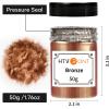 imageHTVRONT Black Mica Powder for Resin  176 oz50g Black Mica Pigment Powder Natural Mica Powder for Soap Making Resin Candle Making Bath BombBronze50g