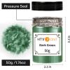 imageHTVRONT Black Mica Powder for Resin  176 oz50g Black Mica Pigment Powder Natural Mica Powder for Soap Making Resin Candle Making Bath BombDark Green50g