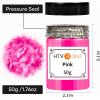 imageHTVRONT Black Mica Powder for Resin  176 oz50g Black Mica Pigment Powder Natural Mica Powder for Soap Making Resin Candle Making Bath BombNeon Pink50g