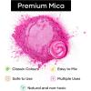 imageHTVRONT Black Mica Powder for Resin  176 oz50g Black Mica Pigment Powder Natural Mica Powder for Soap Making Resin Candle Making Bath BombNeon Pink50g