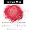 imageHTVRONT Black Mica Powder for Resin  176 oz50g Black Mica Pigment Powder Natural Mica Powder for Soap Making Resin Candle Making Bath BombRed50g
