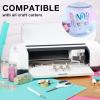 imageHTVRONT Black ampamp White Permanent Vinyl for Cutting Machine  14 Pack 12quot X 12quot Glossy Adhesive Vinyl Permanent Vinyl Sheets for Craft Projects Permanent Adhesive Vinyl Silhouette CameoGlossy White