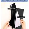 imageHTVRONT Black ampamp White Permanent Vinyl for Cutting Machine  14 Pack 12quot X 12quot Glossy Adhesive Vinyl Permanent Vinyl Sheets for Craft Projects Permanent Adhesive Vinyl Silhouette CameoMatte Black