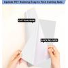 imageHTVRONT Black ampamp White Permanent Vinyl for Cutting Machine  14 Pack 12quot X 12quot Glossy Adhesive Vinyl Permanent Vinyl Sheets for Craft Projects Permanent Adhesive Vinyl Silhouette CameoGlossy White