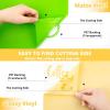 imageHTVRONT Black ampamp White Permanent Vinyl for Cutting Machine  14 Pack 12quot X 12quot Glossy Adhesive Vinyl Permanent Vinyl Sheets for Craft Projects Permanent Adhesive Vinyl Silhouette CameoMulticolored  70 Sheets