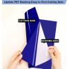 imageHTVRONT Black ampamp White Permanent Vinyl for Cutting Machine  14 Pack 12quot X 12quot Glossy Adhesive Vinyl Permanent Vinyl Sheets for Craft Projects Permanent Adhesive Vinyl Silhouette CameoGlossy Royal Blue