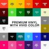 imageHTVRONT Black ampamp White Permanent Vinyl for Cutting Machine  14 Pack 12quot X 12quot Glossy Adhesive Vinyl Permanent Vinyl Sheets for Craft Projects Permanent Adhesive Vinyl Silhouette Cameo50 Multicolored