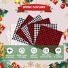 imageHTVRONT Buffalo Plaid Permanent Adhesive Vinyl6 Sheets 12quotx12quot Buffalo Plaid Vinyl ampamp 2 Sheets Transfer Tape Permanent Vinyl for Cricut Machine Pattern Vinyl for Christmas