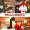 imageHTVRONT Ceramic Sublimation Ornament Blanks 12PCS  Christmas Ornament Blanks Ceramic Decorations  Baby Shower Decorations with Red Strings