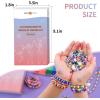 imageHTVRONT Clay Bead Bracelet Kit  6600 Clay Beads Kit 24 Colors Flat Clay Beads Bracelet Making Kit Polymer Clay Bead Bracelet Kit with Charms Clay Bead Set Jewelry Making Supplies